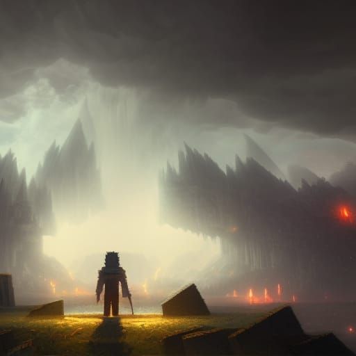 Witherstorm from Minecraft: Dark Fantasy Concept Art