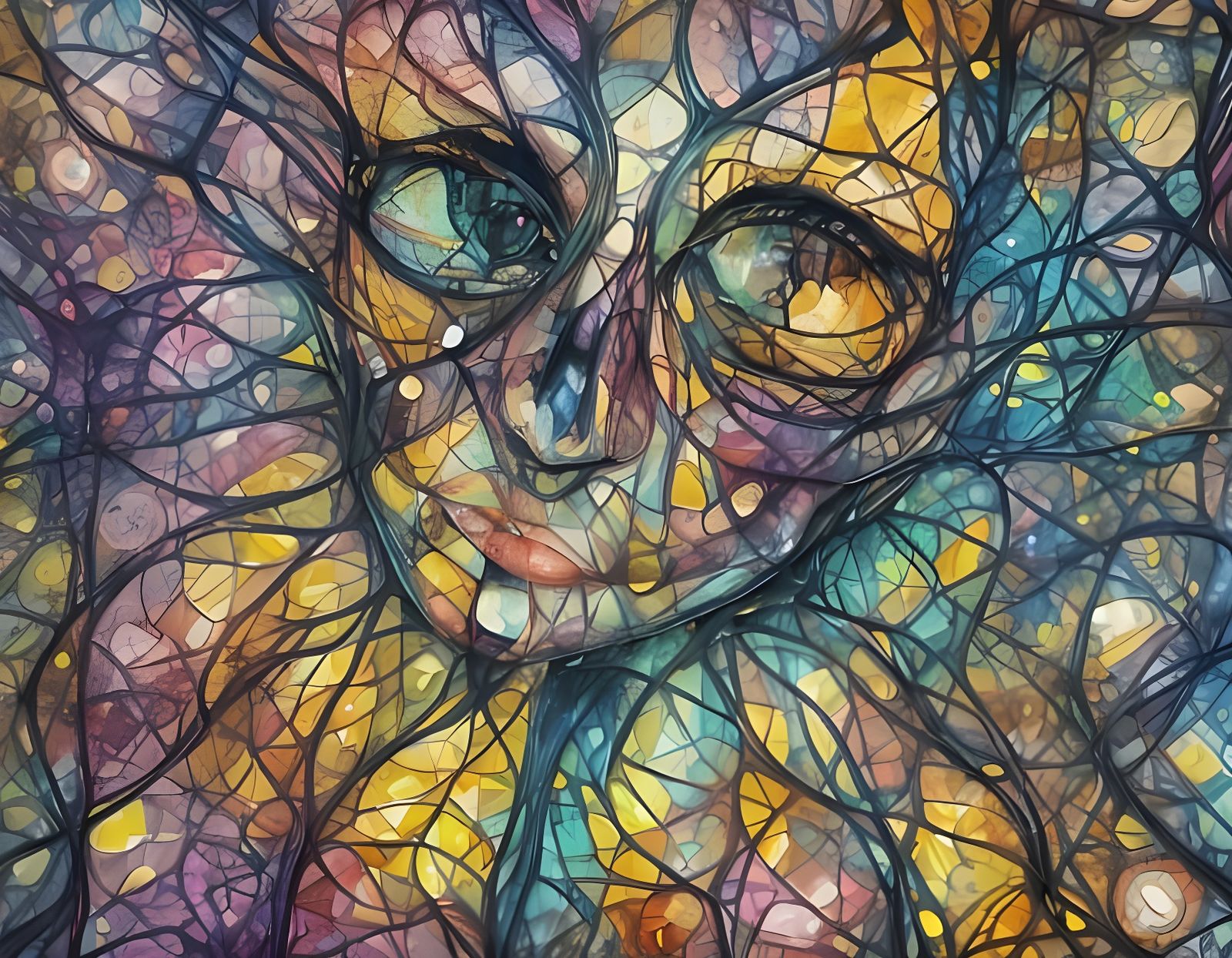 Eroded in a Psychedelic Dance of Light and Shadow