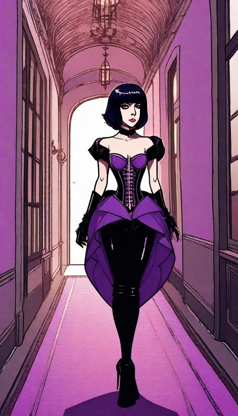 Anime Portrait: Lady Gaga in Creepy Castle