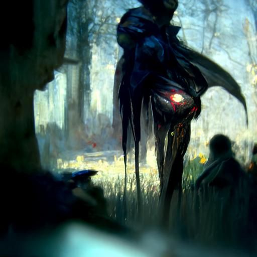 Sinister Iris Flower in Fantasy Art Style