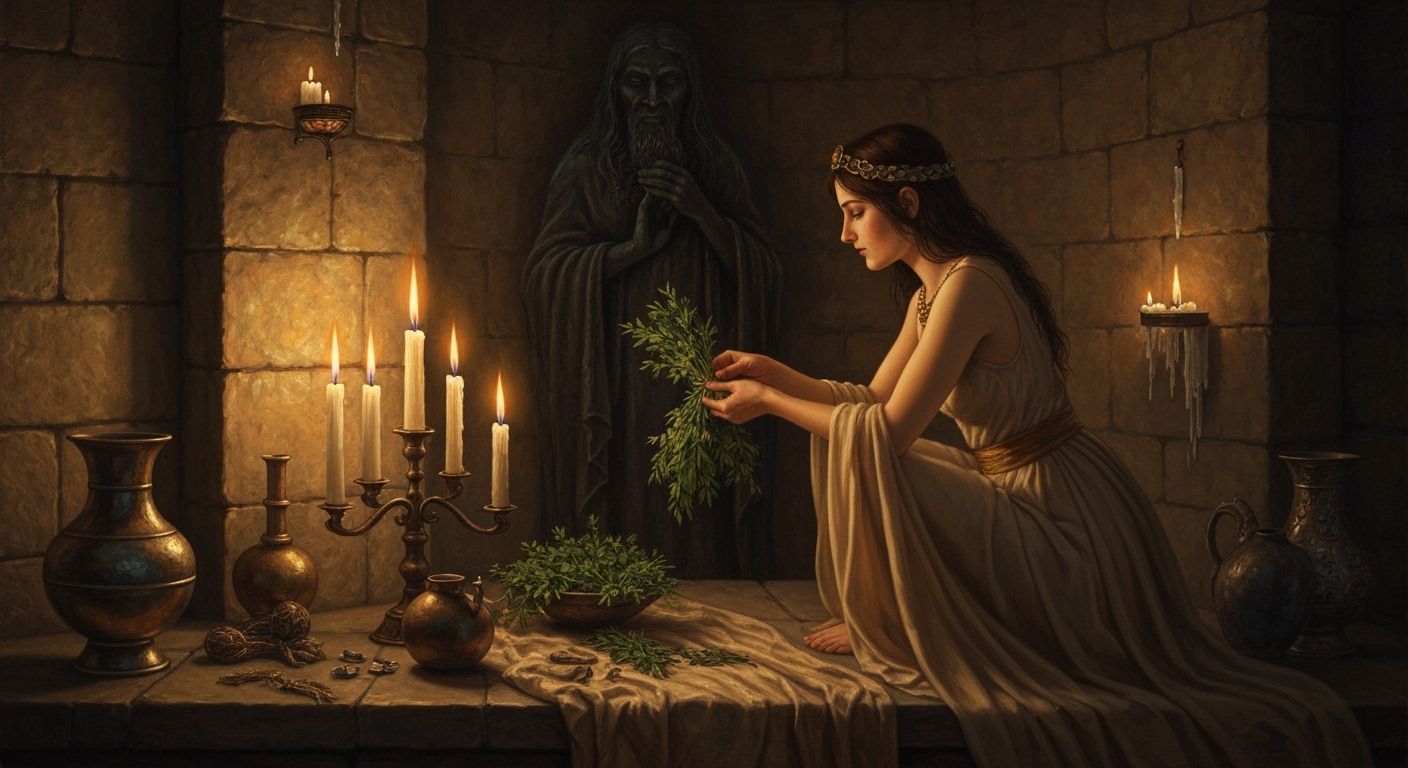 Offering to Moloch: Hyperrealistic Scene of Ancient Lore