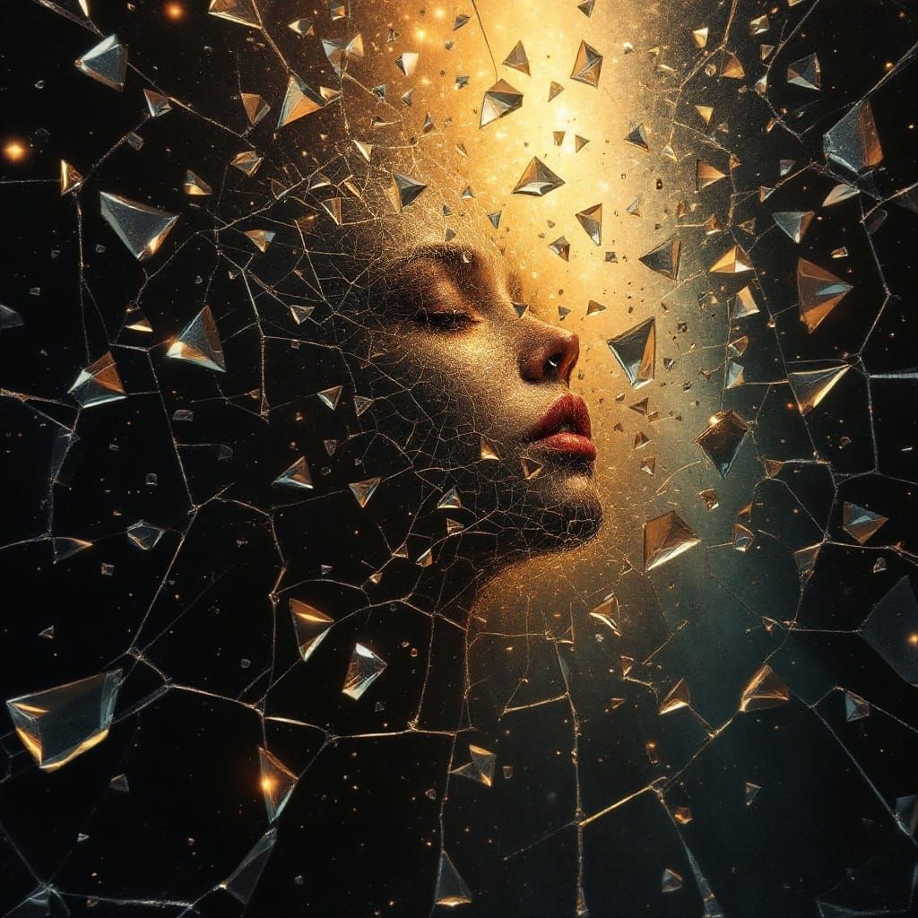 Mosaic Soul in Shattered Glass