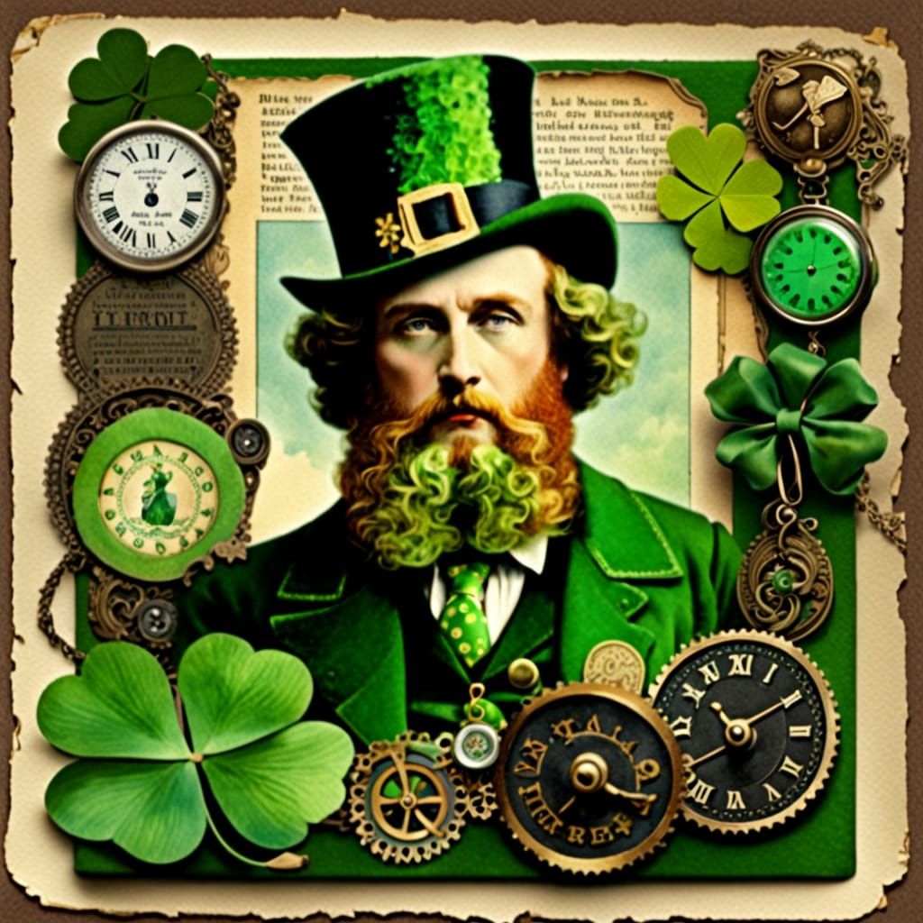 Whimsical Memories of Saint Patrick's Day in Steampunk Style