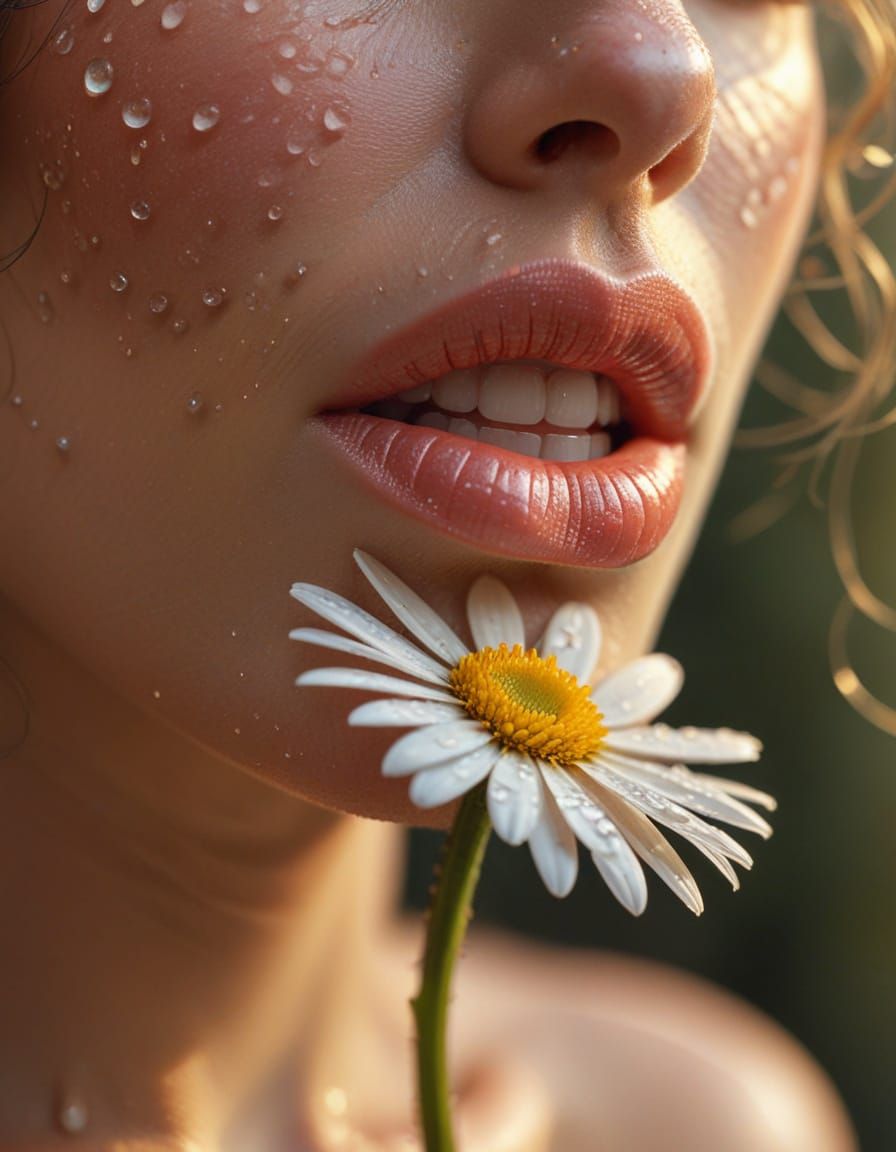 Golden Hour Lips Gentle with Daisy Petals