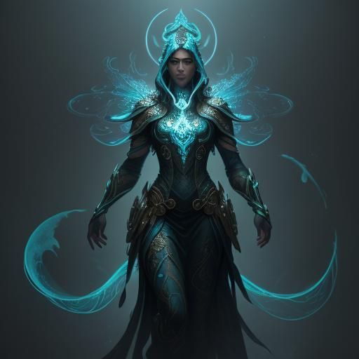 Bioluminescent Banana in Mystical Environment: Art Nouveau S...