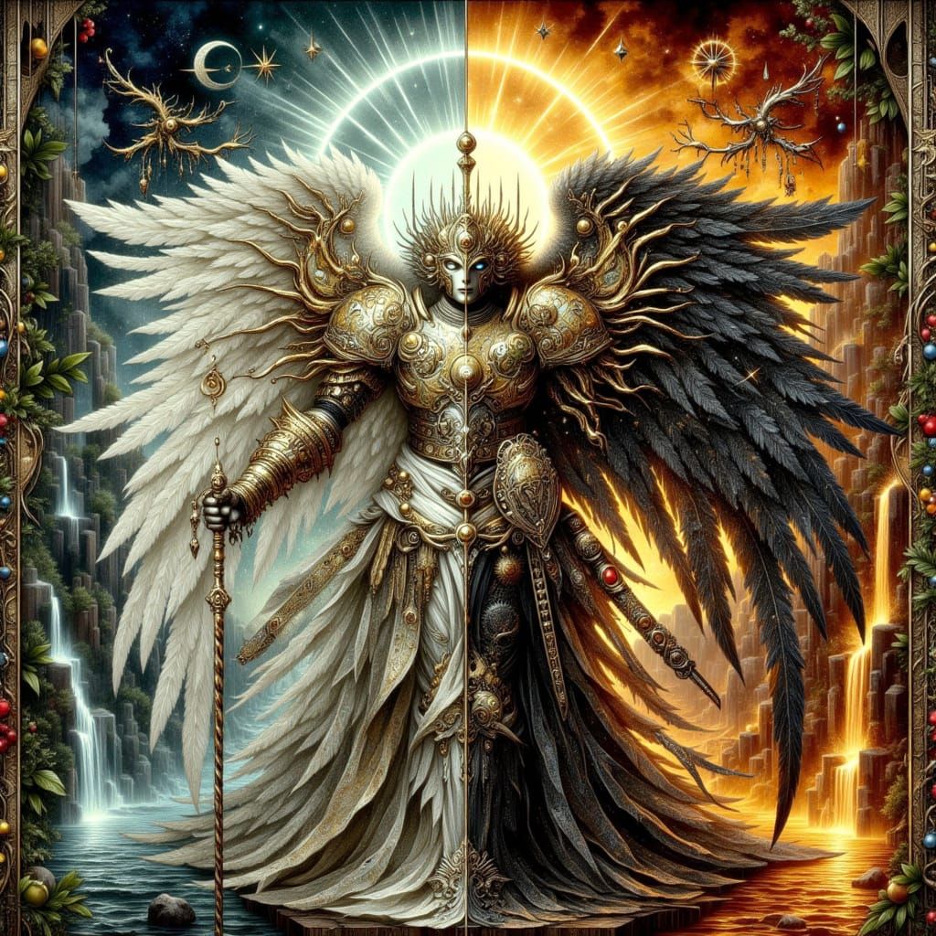 Angels in Paradise and Hell, Baroque Style