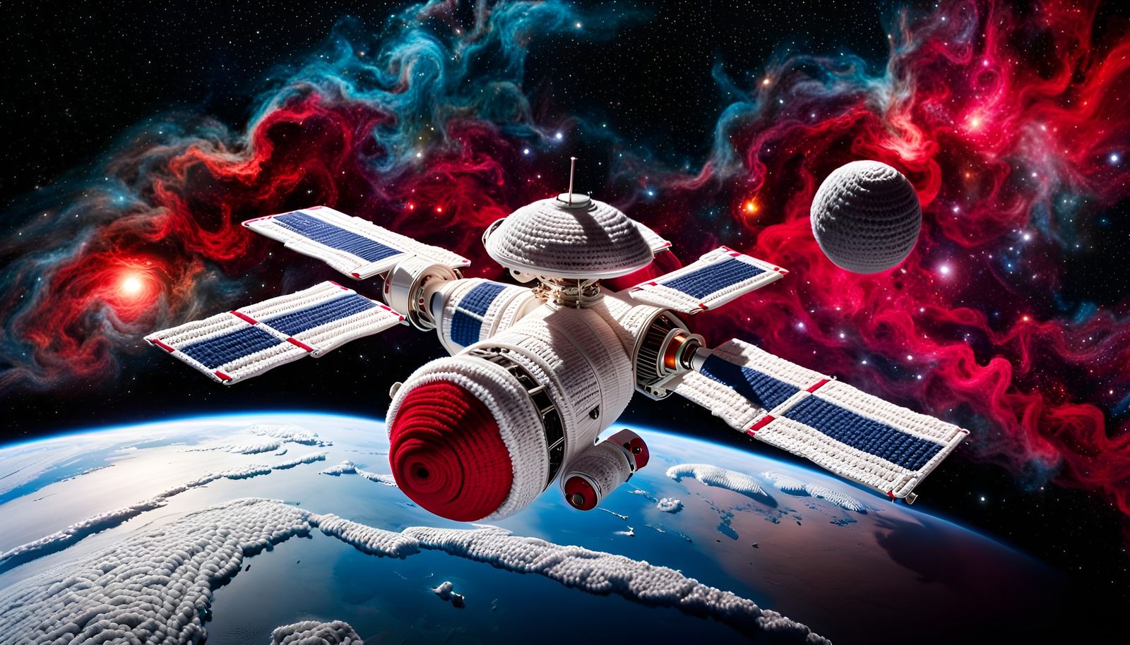 "In the Beginning was the Yarn ππͺ‘: Crocheted Space Station ππ°οΈ"
