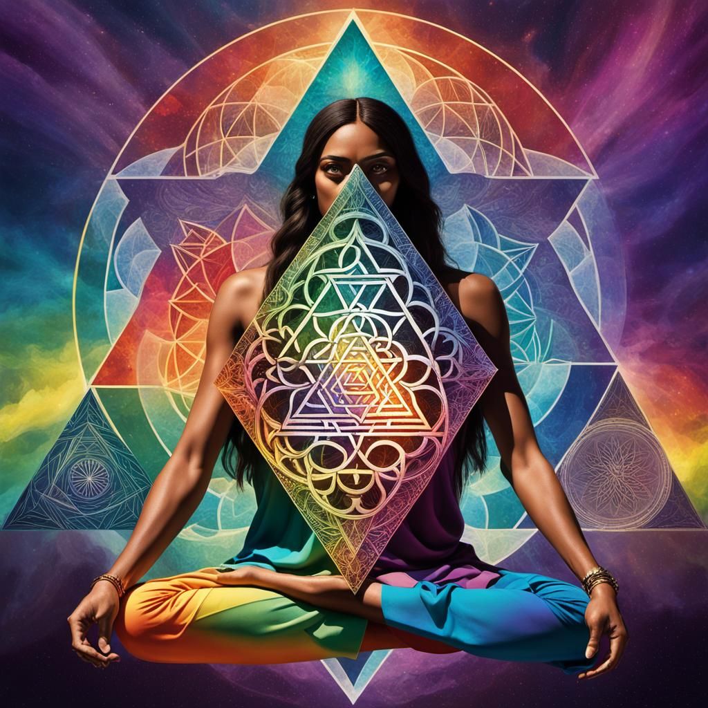 Rainbow Sacred Geometry Beauty