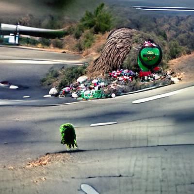 Oscar the Grouch on Mulholland Drive