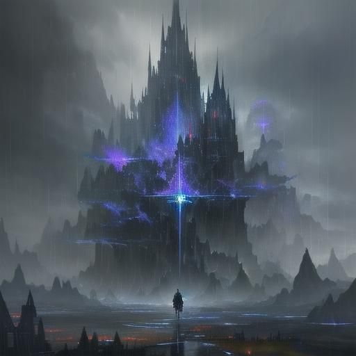 Unrequited Love in the Rain: Detailed Matte Painting