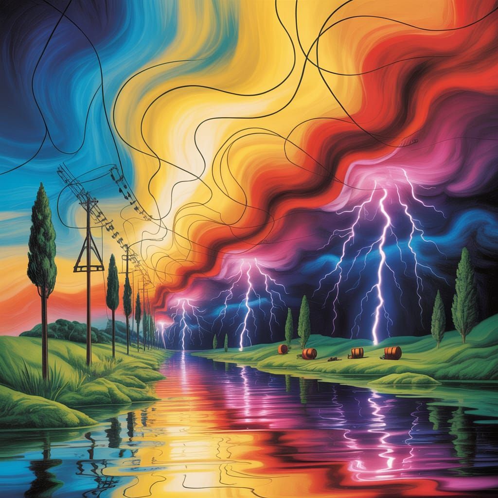 Abstract Art: Vivaldi's Summer Storm in Color
