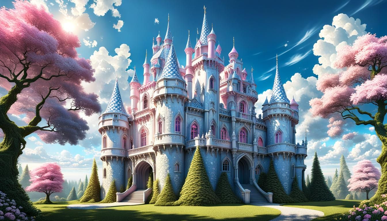 Rococo Castle with Zentangle Elements in Unreal Engine