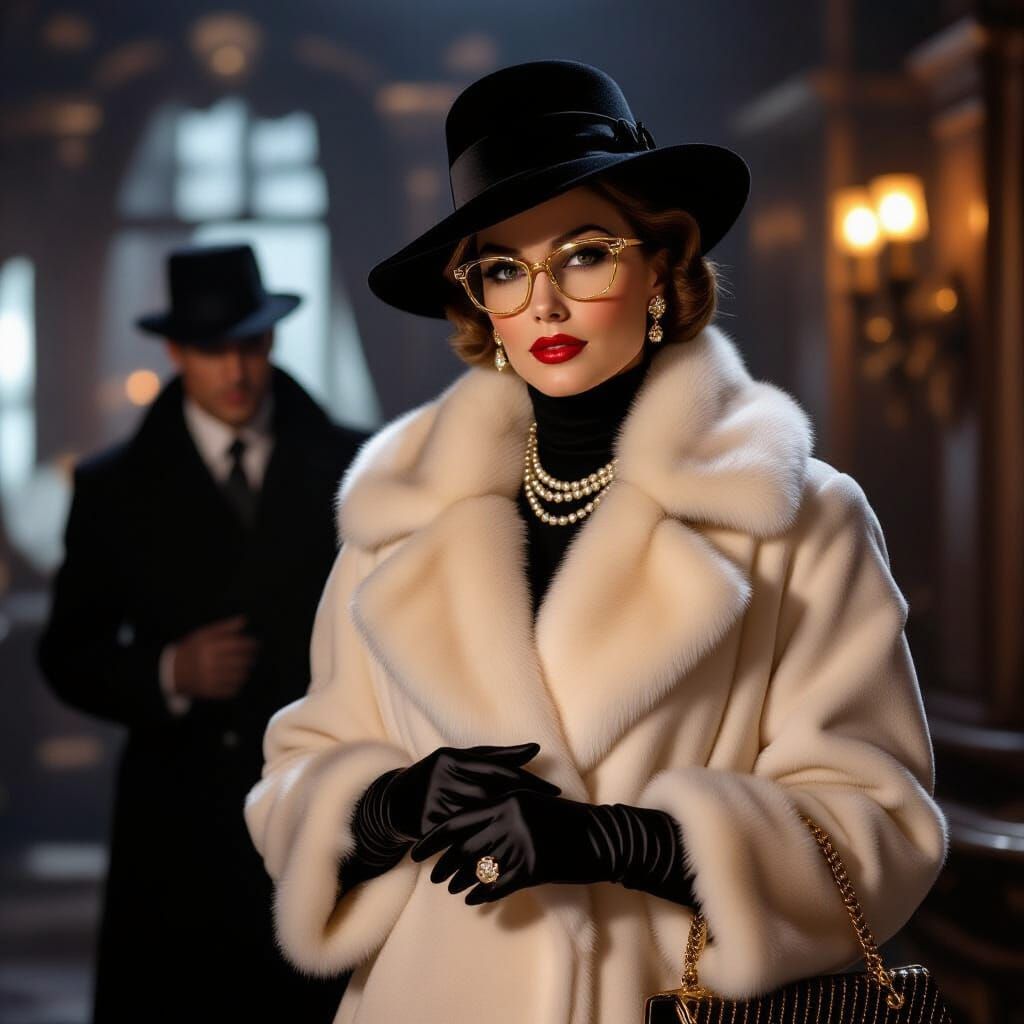 Dramatic Pickpocket Scene in Neo-Noir Style