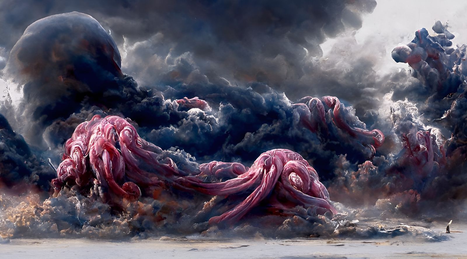 Giant Octopus Holds Cruise Ship in Stormy Sea