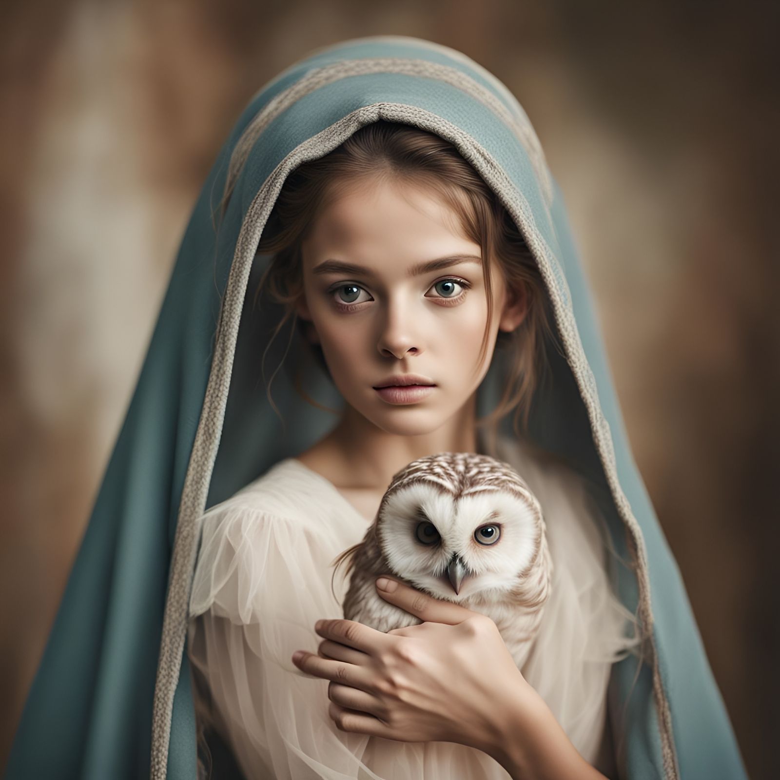 Muted Portrait Photograph in Soft Colors