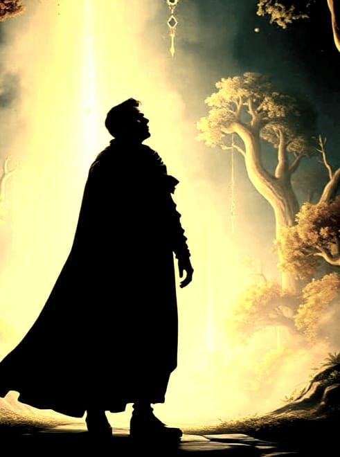 Surrealist Masterpiece: A Man Finds Light and Love in a Vibr...