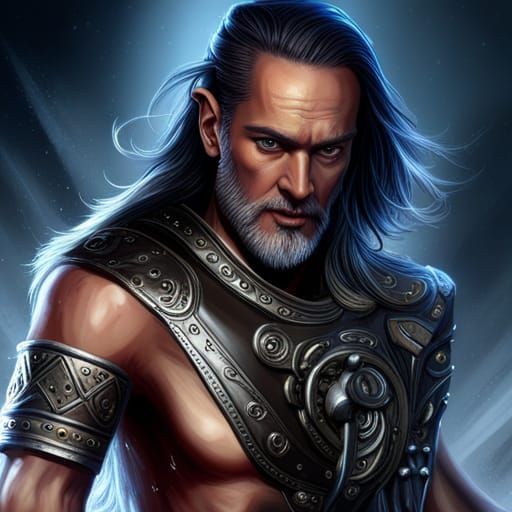 Epic Dark Elf Barbarian in Detailed Digital Painting