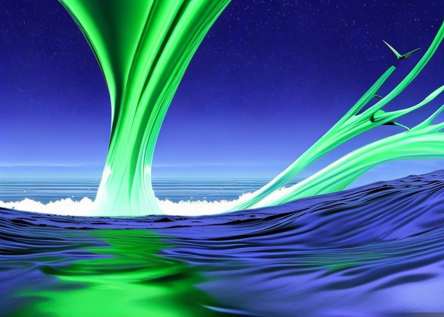 Colorful Slime Wallpaper: Modern Digital Art