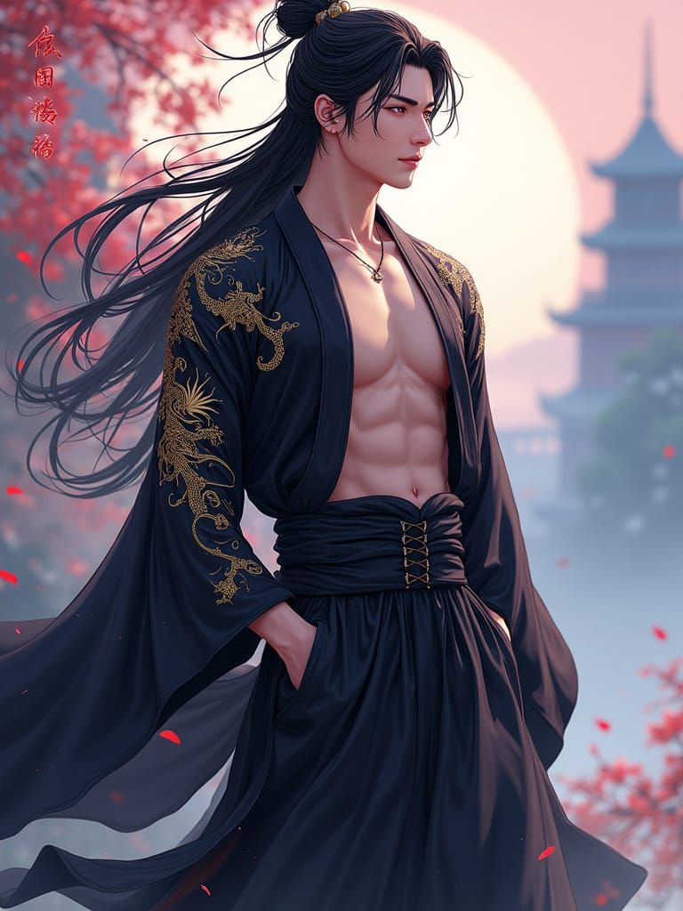 Handsome Clan Head in Traditional Hanfu