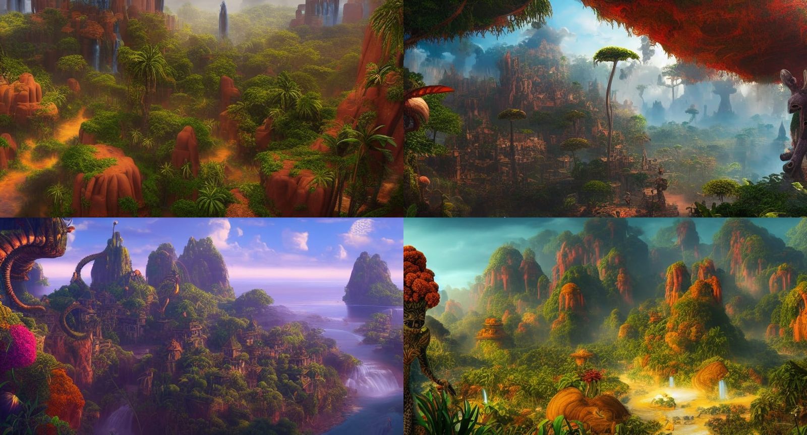 Madagascar: Fantastical Matte Painting in Deep Color