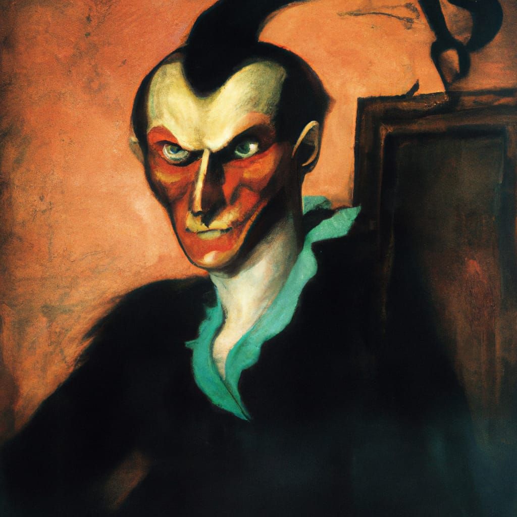 Marquis de Sade Portrait in Francis Bacon Style