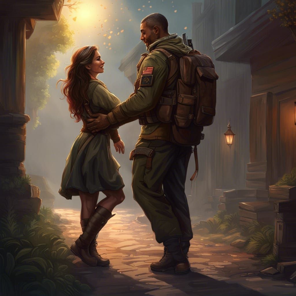 Emotional Reunion: Soldier's Joyful Homecoming