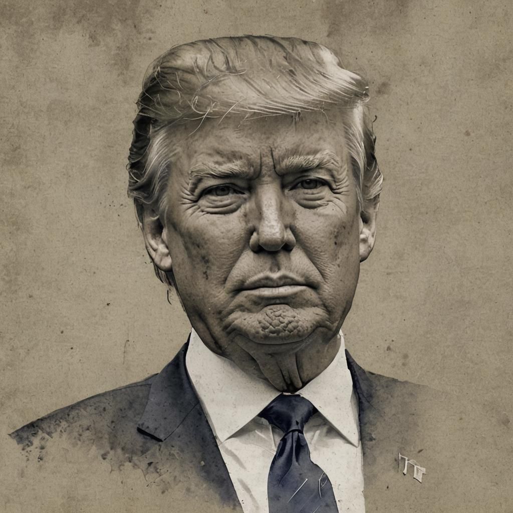 AI Generated Portrait of Donald Trump