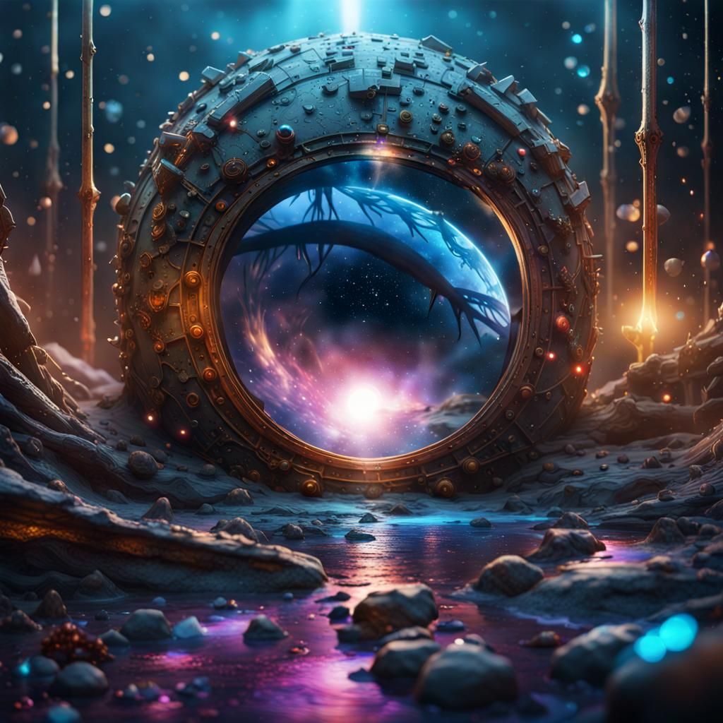 Galactic Tears: Detailed Fantasy Concept Art