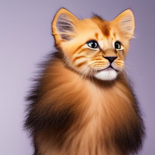 Kitten's Haute Couture Catwalk Debut: Hyperrealistic 8K Phot...