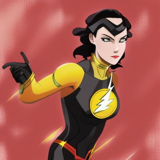 Daisy Ridley as The Flash in Anime Style