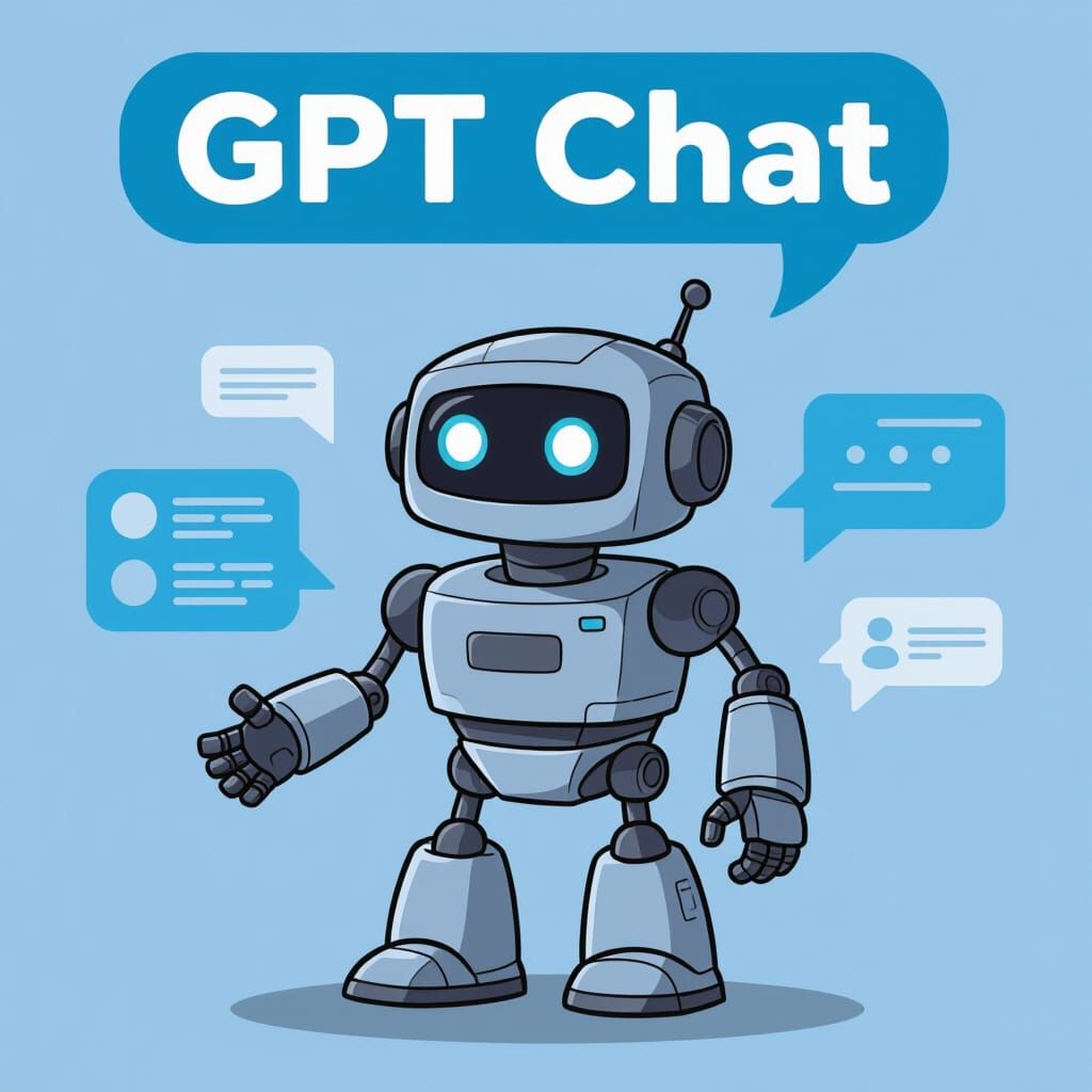 GPT Chat Robot Illustration