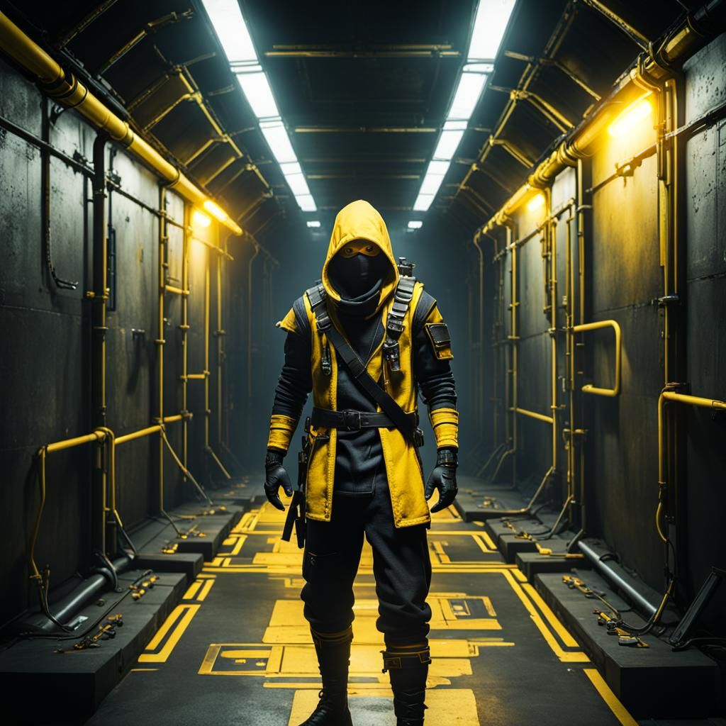 Cyberpunk Ninja: Impossible Mission in Dark Tunnels