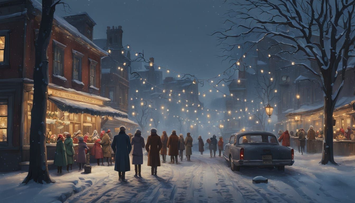 Christmas Town Square Comes Alive with Joyful Carol Singers