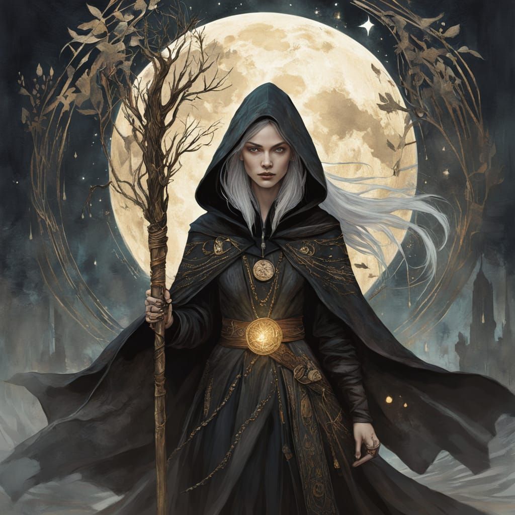 Sabrina the Teenage Witch reimagined as a medieval witch