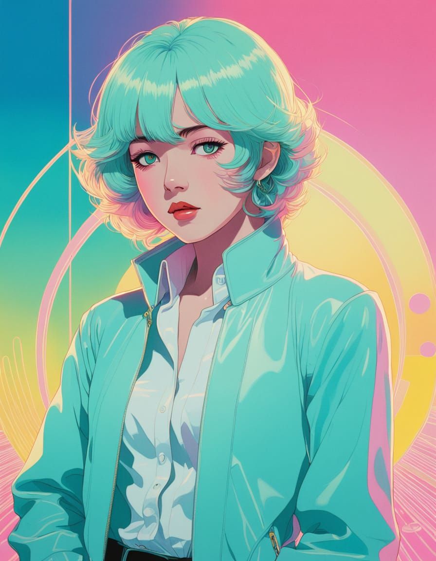 vibrant, dreamlike, impressionist style