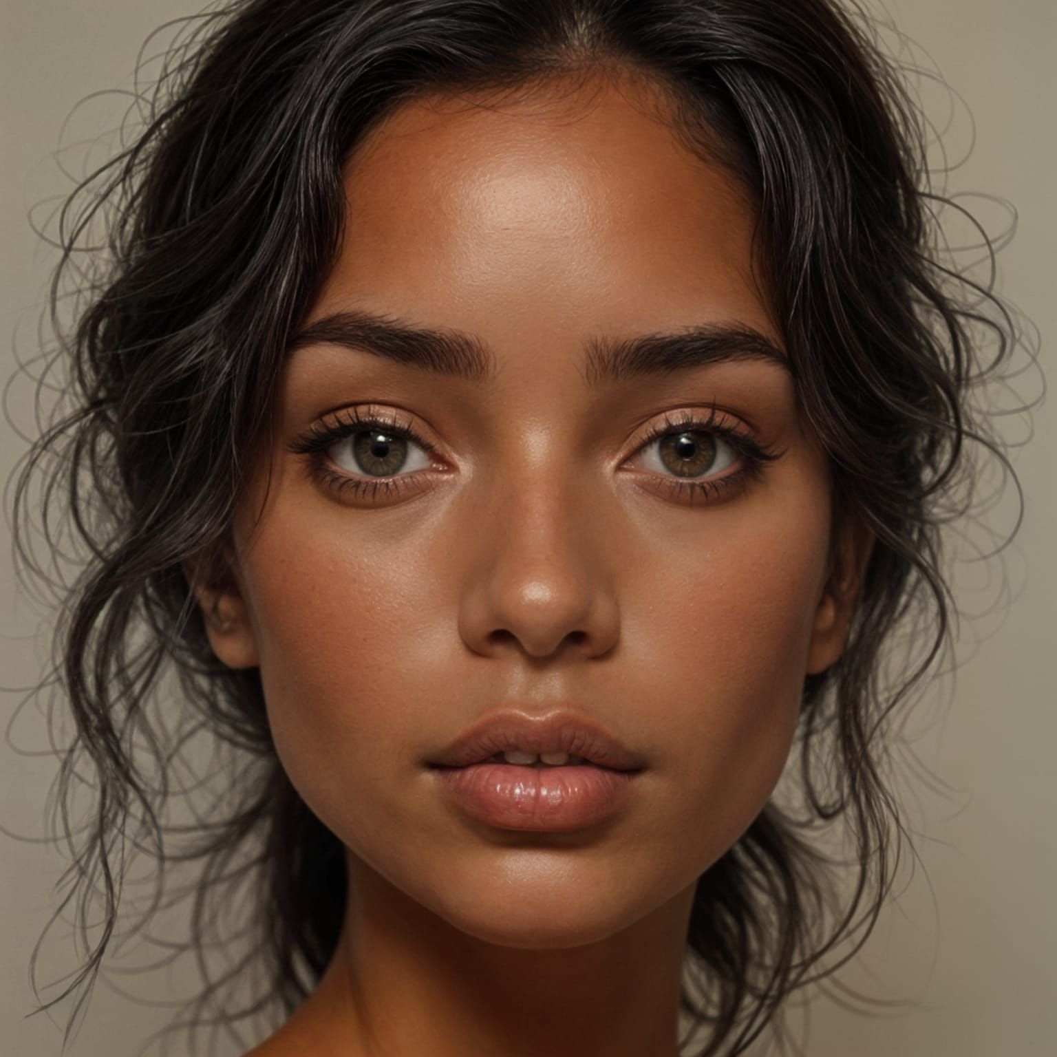 Portrait of a Woman with Almond Eyes