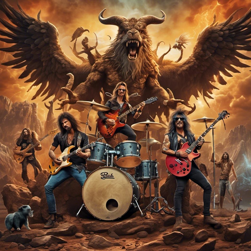 Hyperreal Rock Gods Album Cover Art