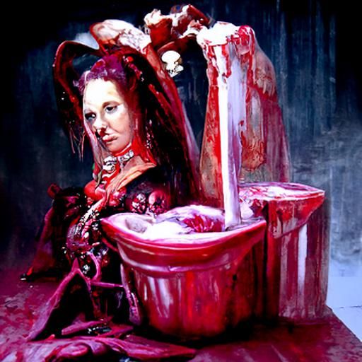 Elizabeth Bathory Portrait by James Gurney Style