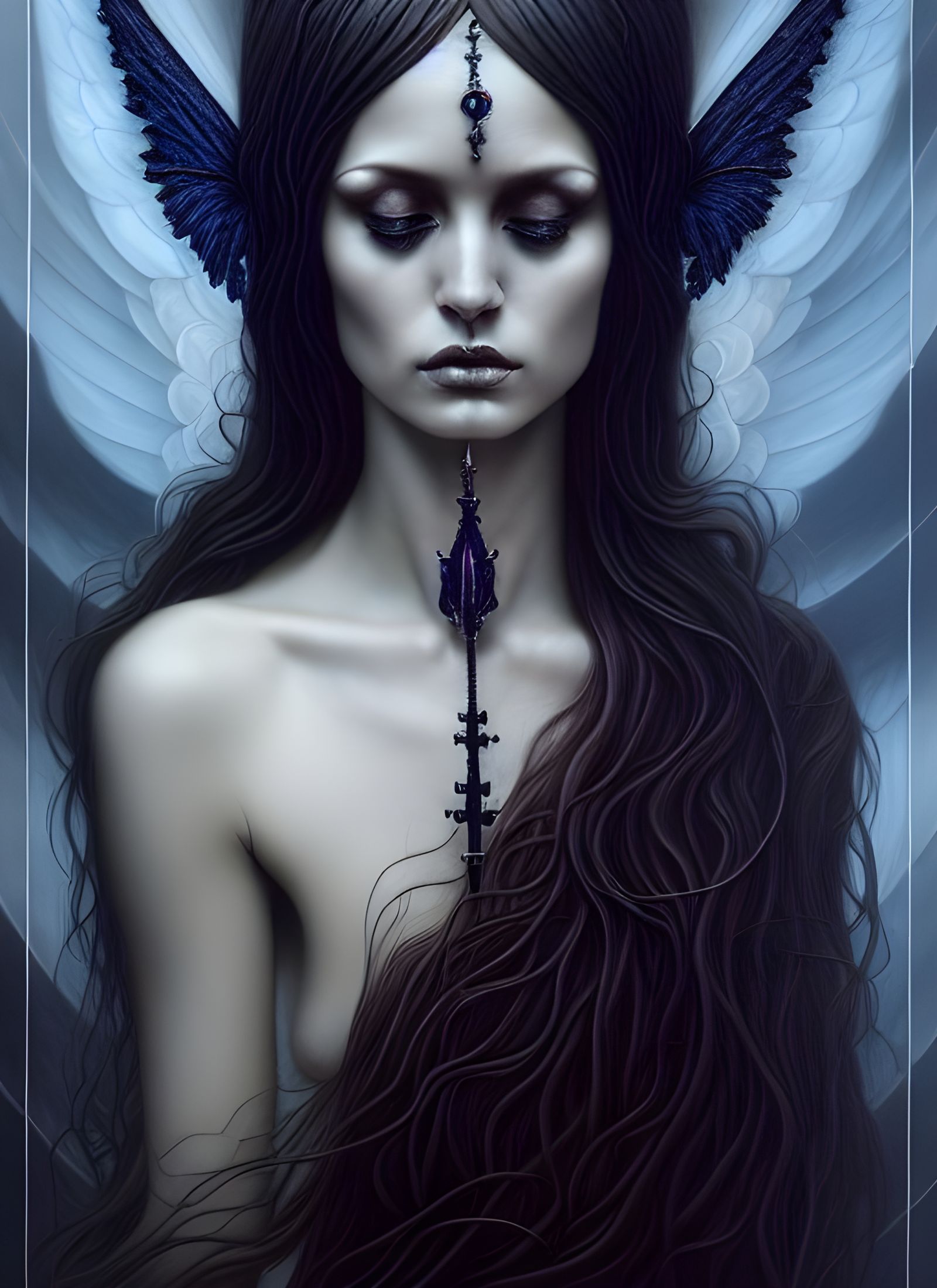 Ethereal Eldritch Priestess in Hyperdetailed Photorealistic ...