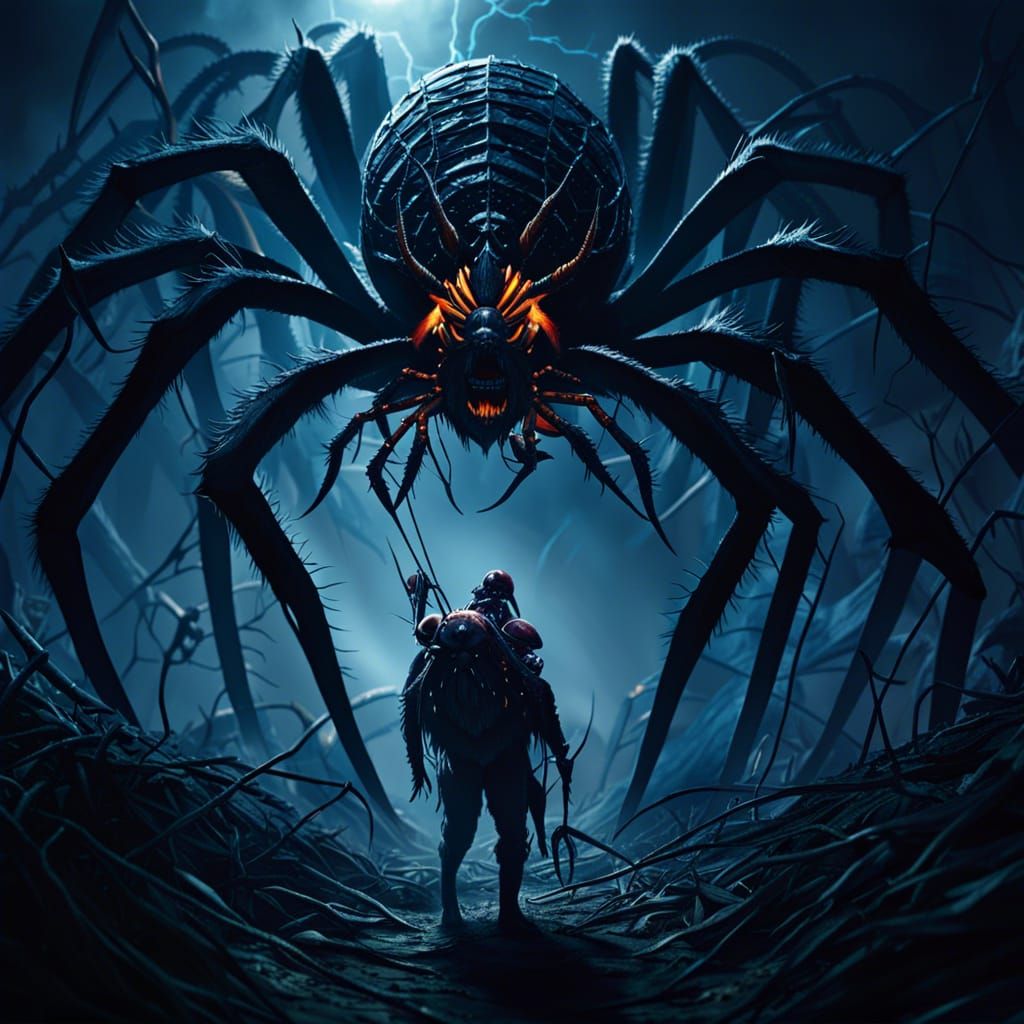 Apocalyptic Nightmare Catcher in Dark Fantasy Style