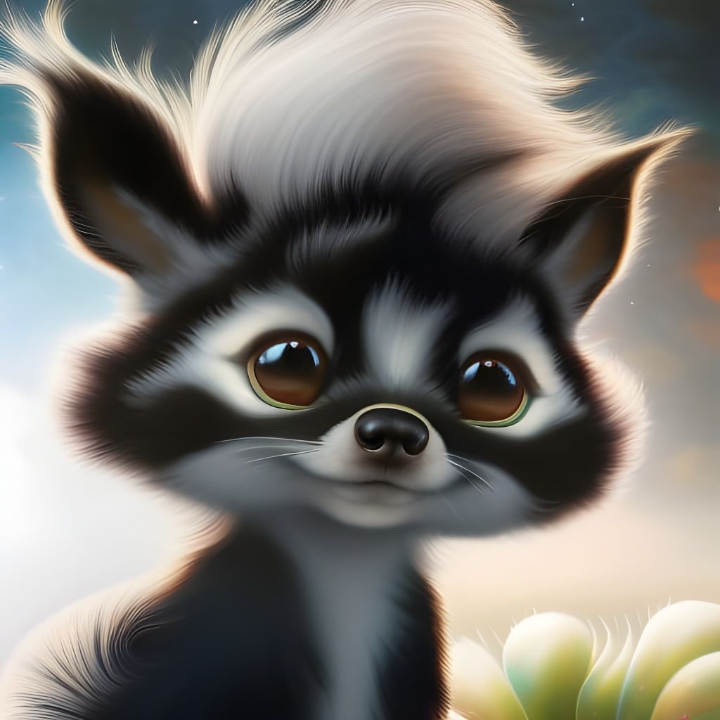 His name is Furry Fumes 🦨😍