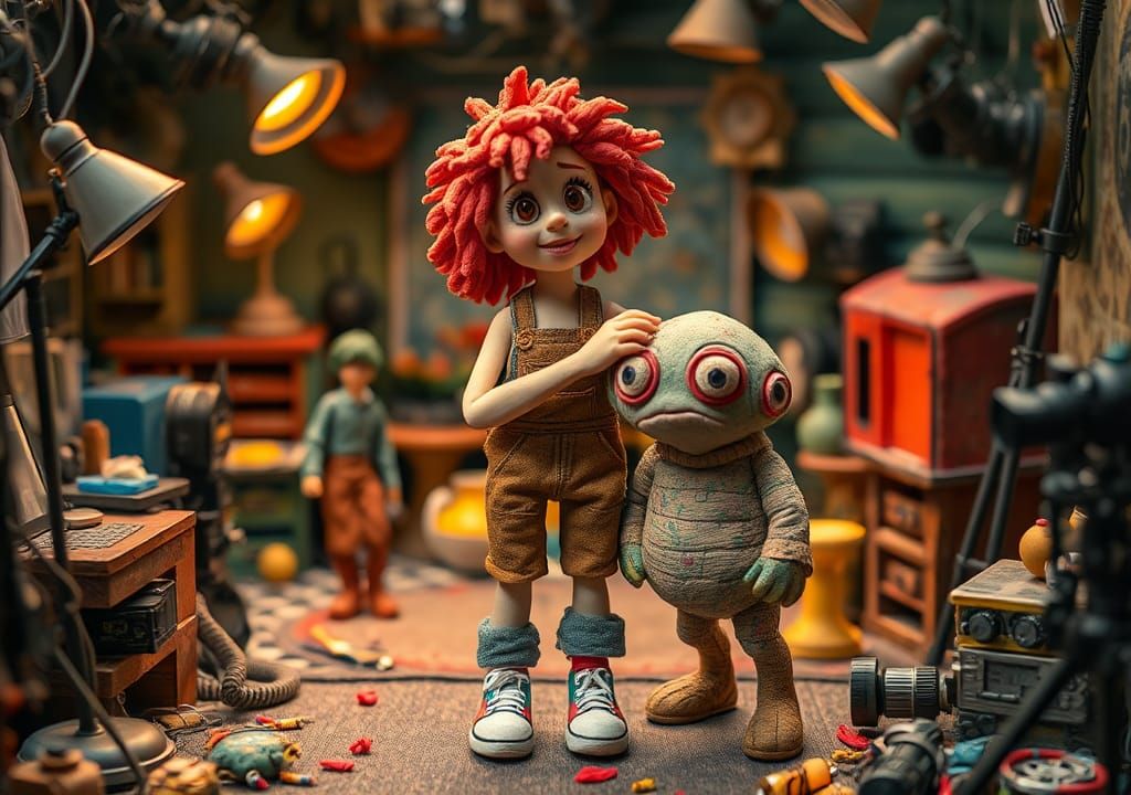 Preparing for a clay animation stop-frame movie