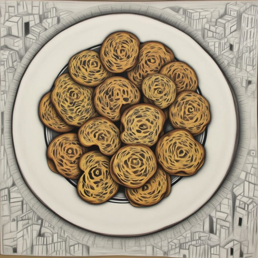 Delicious Cookies on a Plate