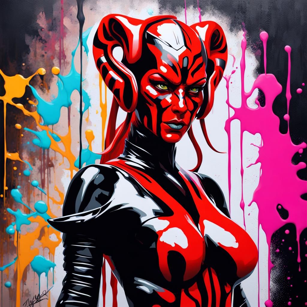 Darth Talon as Colorful Graffiti Art