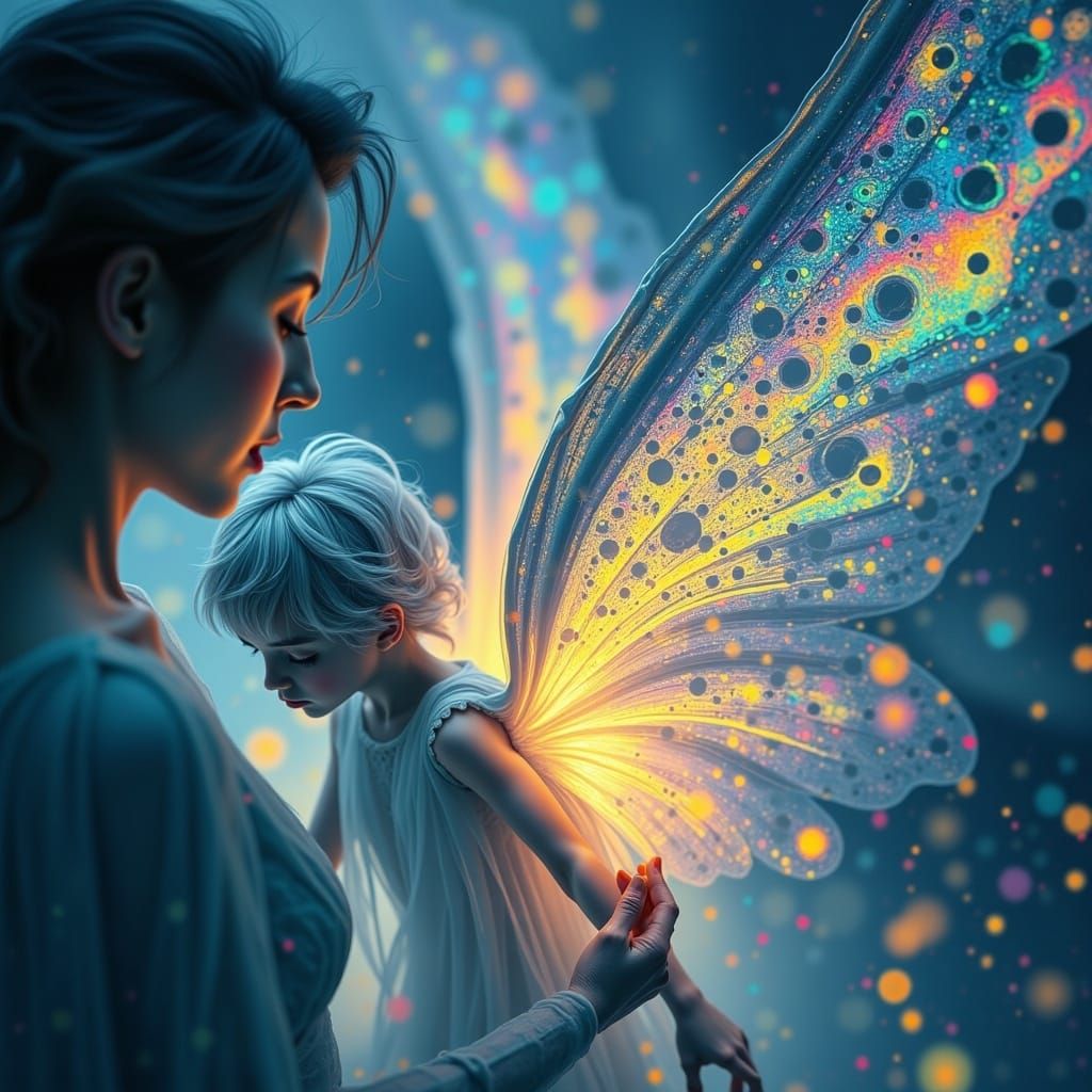 Celestial Angel in Ethereal Chaoscape