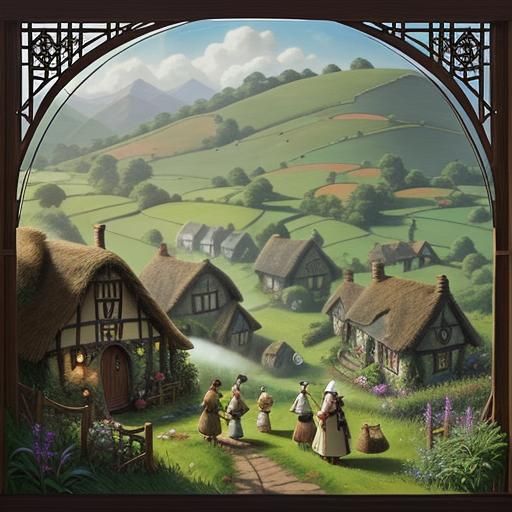 In the Shire, nestled amongst the rolling hills, live the To...