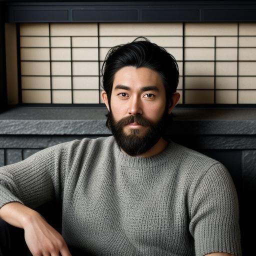 Attractive Elf-like Man Lounging by Fireplace