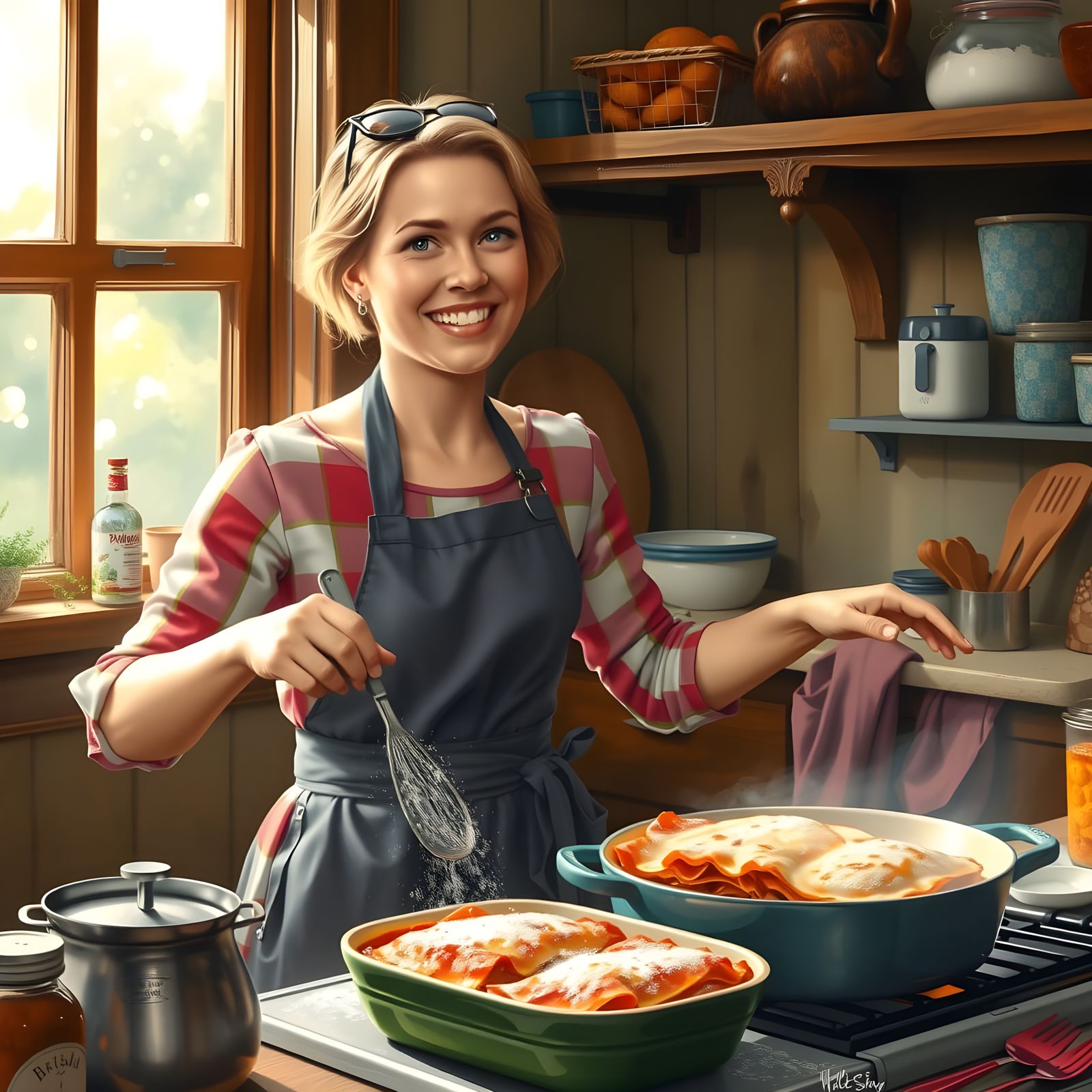 Becky Prepares British Lasagna