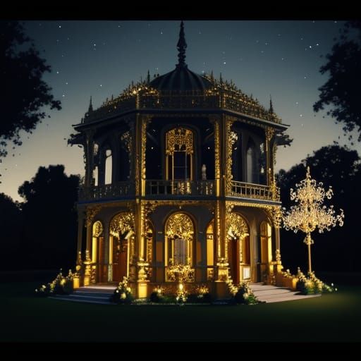 Baroque Wedding Pavilion with Art Nouveau Flair