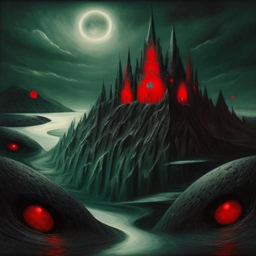 Abstract Surrealism in Black and White